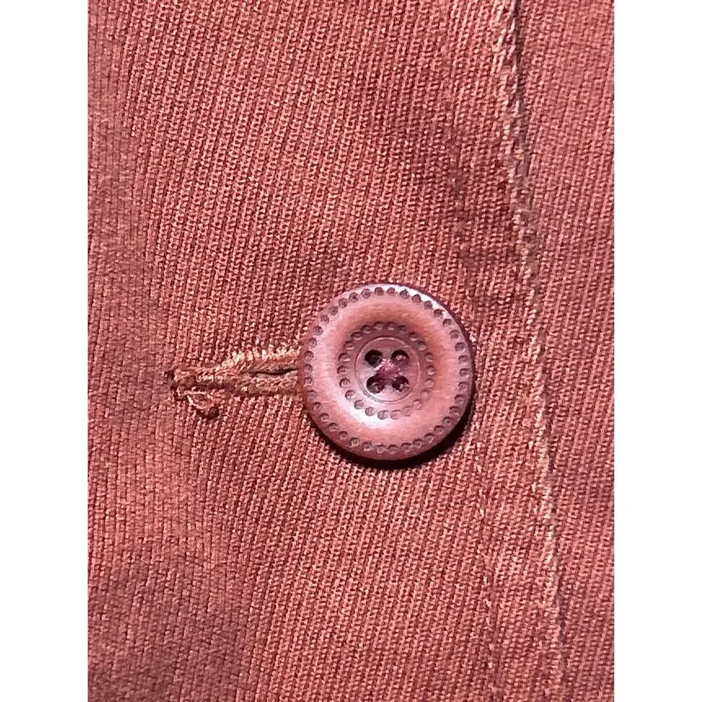 LL Bean Blazer XS PET Rust Corduroy Jacket Equestrian Western Lined Burnt Orange